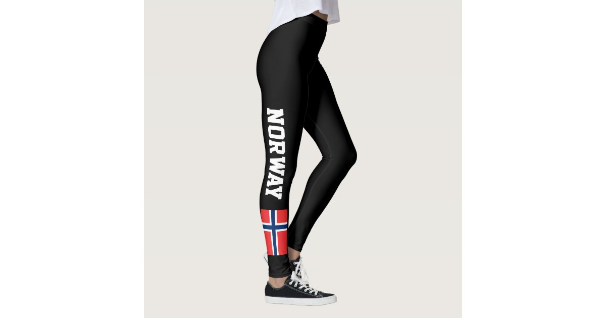 Norway flag custom leggings for sport fitness gym