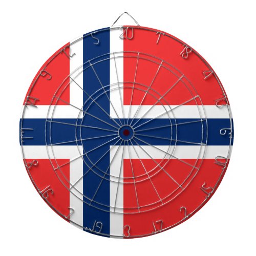 Norway Flag Dart Board