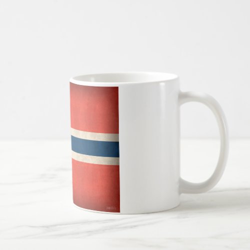 Norway Flag Distressed Mug
