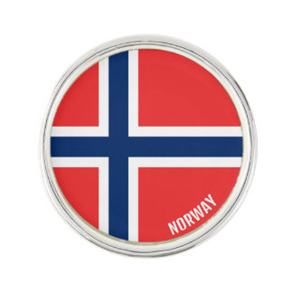 Norway Flag Elegant Patriotic Lapel Pin