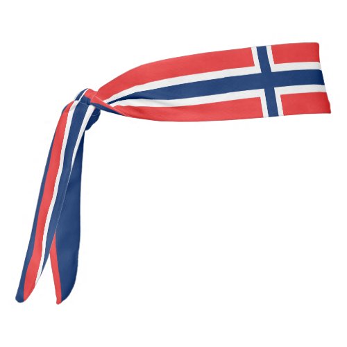 Norway Flag Elegant Patriotic Tie Headband