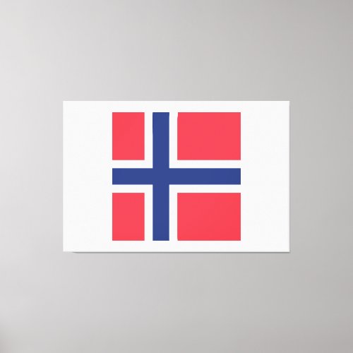 Norway Flag Emblem Canvas Print