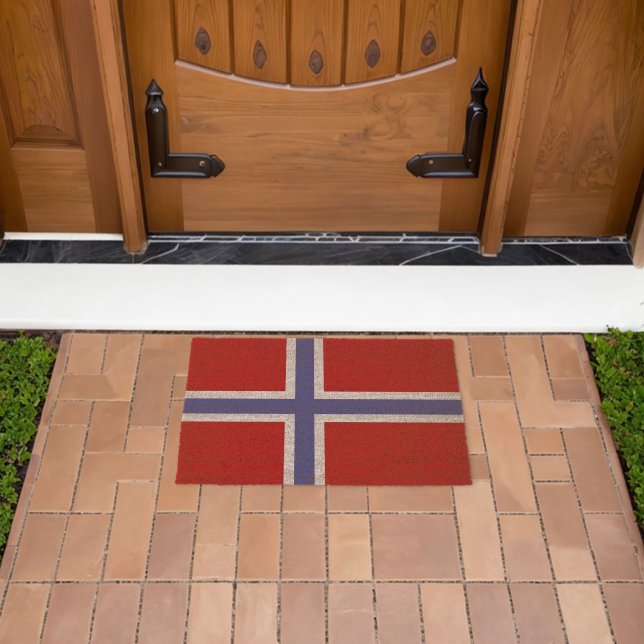 Norway flag fiber doormat (Insitu (Outdoor))