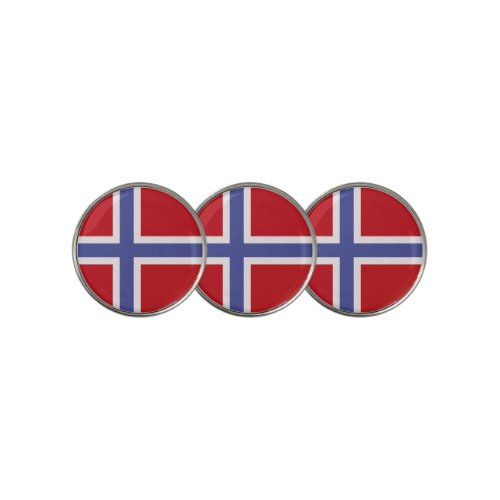 Norway flag golf ball marker