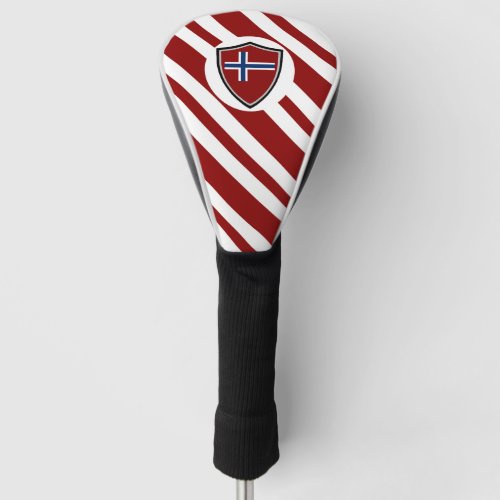 Norway flag golf head cover