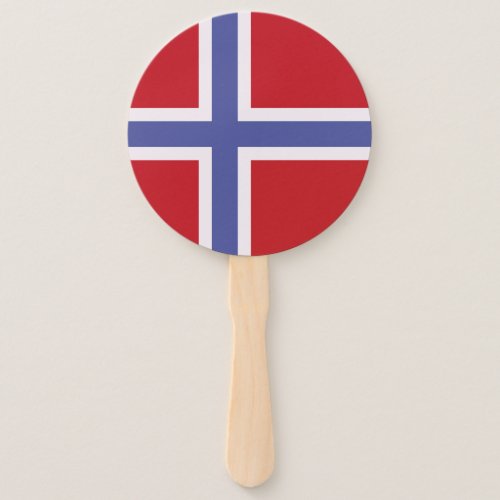 Norway flag hand fan