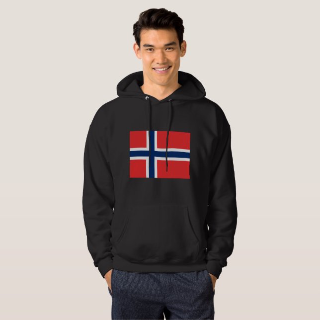 Norway Flag Hoodie (Front Full)