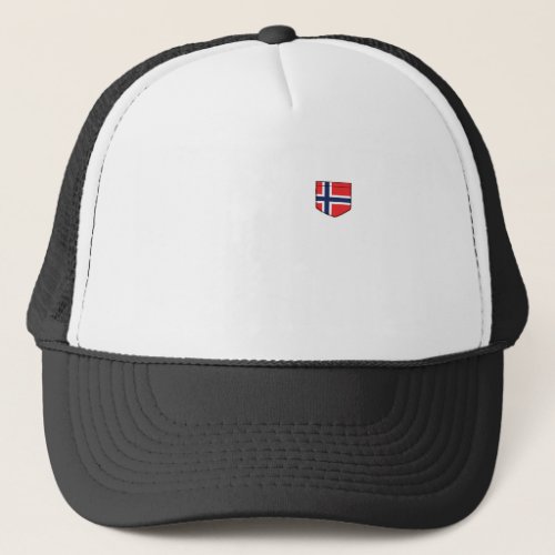norway flag in a shape of a pocket trucker hat