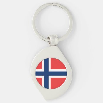 Norway Flag Keychain by CreativeFlagDesign at Zazzle