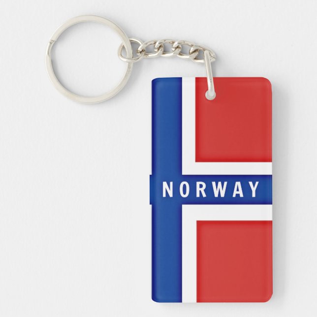 Norway Flag Keychain (Front)