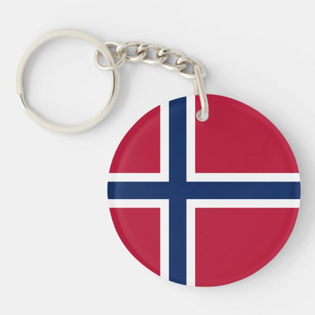 Norway Flag Keychain (Front)