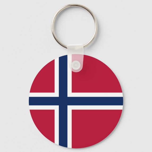 Norway Flag Keychain (Front)
