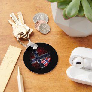 Norway flag keychain