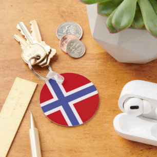 Norway flag keychain