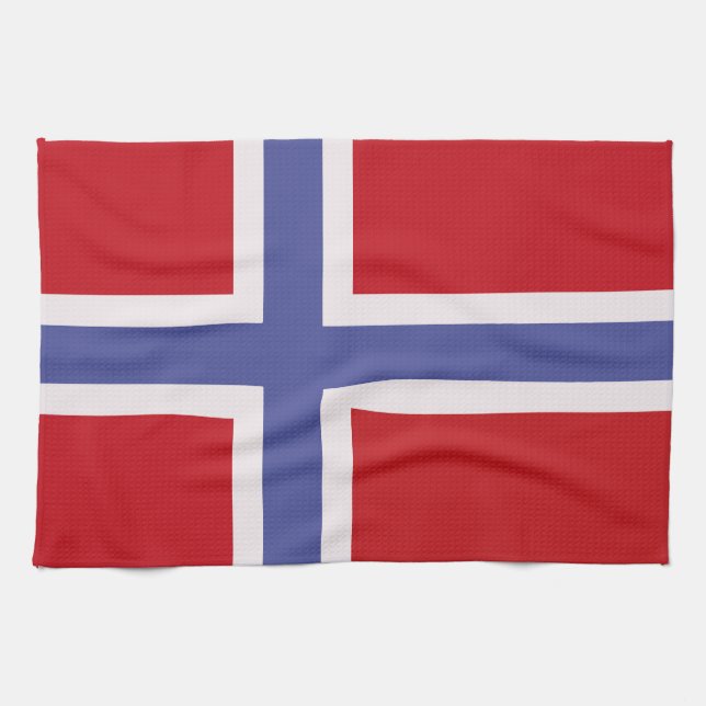 Norway flag kitchen towel (Horizontal)