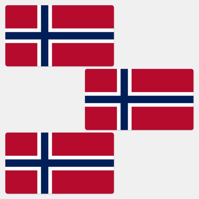 Norway Flag Labels (Group)
