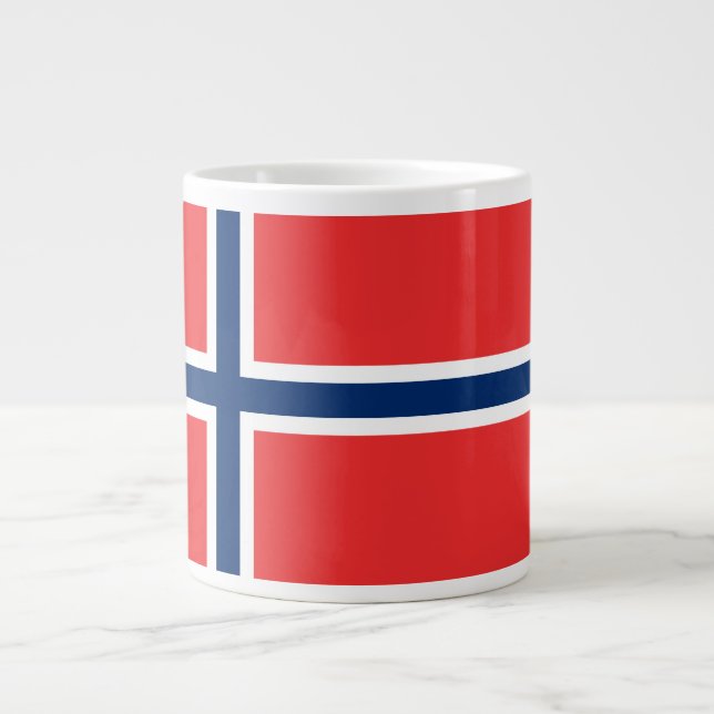 Norway Flag Large Coffee Mug (Front)