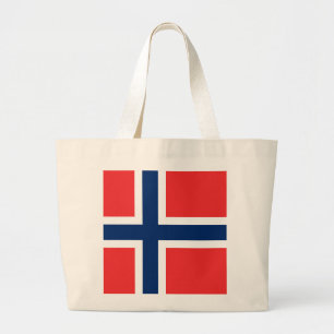 Norway Flag Large Tote Bag