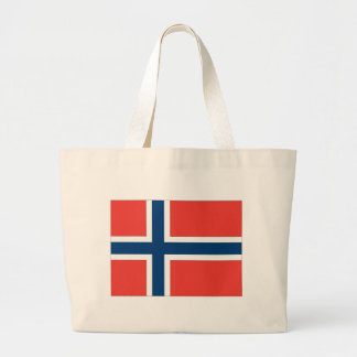 Norway Flag Large Tote Bag