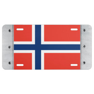 Norway Flag License Plate