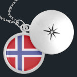 Norway flag locket necklace<br><div class="desc">An ideal gift for all those who are patriotic of their country!</div>