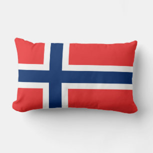 Norway Flag Lumbar Pillow