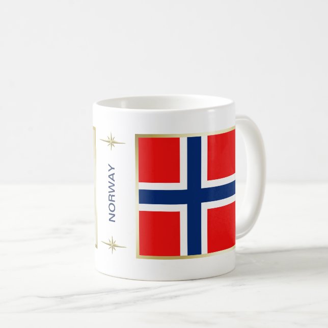 Norway Flag + Map Mug (Front Right)