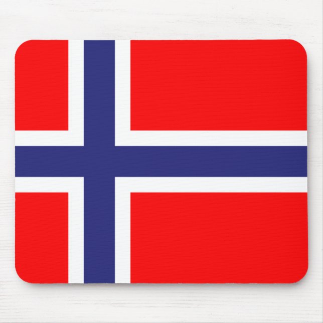 Norway flag mouse pad (Front)