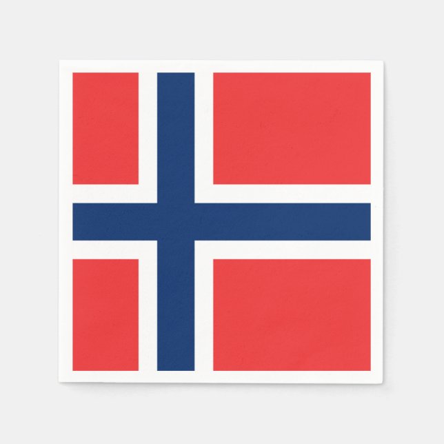 Norway Flag Napkins (Front)