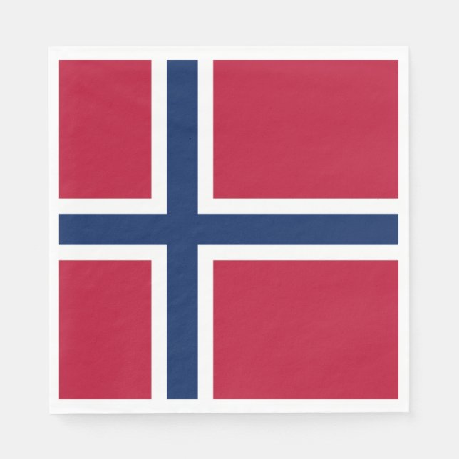 Norway Flag Napkins (Front)