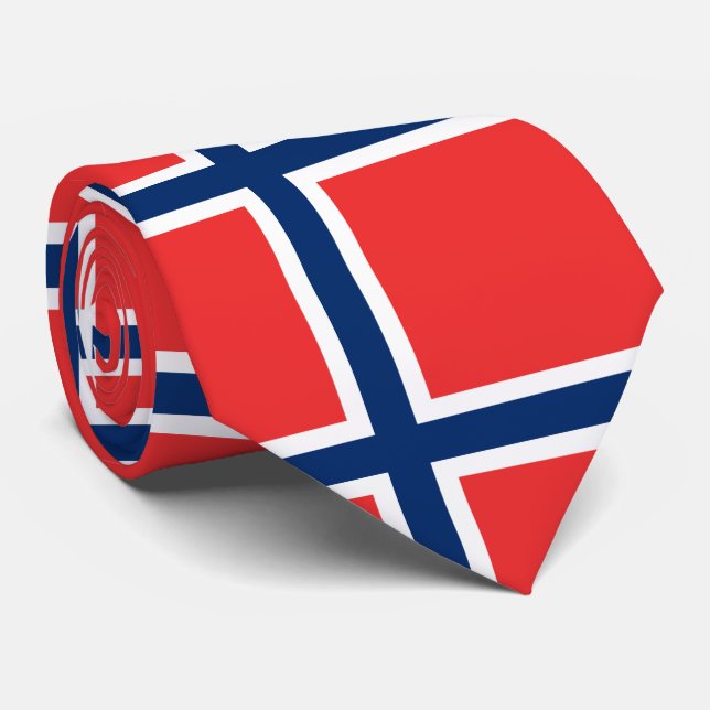 Norway Flag Neck Tie (Rolled)