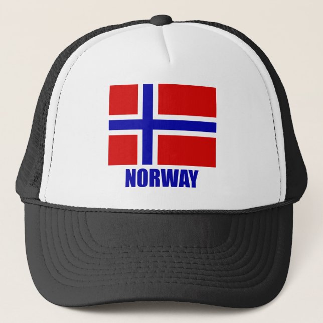 norway_flag_norway10x10 trucker hat (Front)
