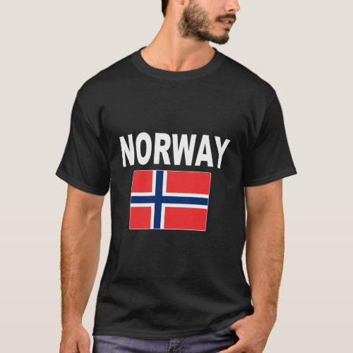 Norway Flag Norwegian Norge Flags T_Shirt