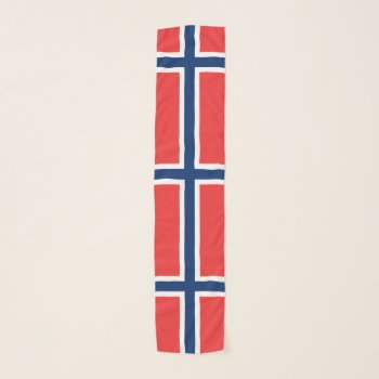 Norway Flag Norwegian Patriotic Scarf by YLGraphics at Zazzle
