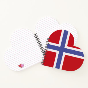 Norway flag notebook