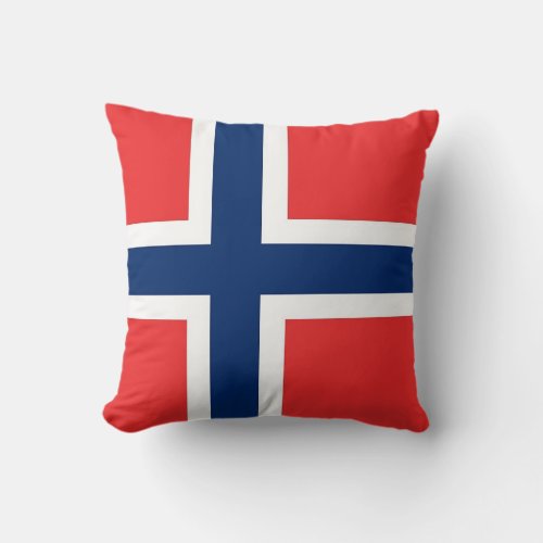 Norway Flag on American MoJo Pillow