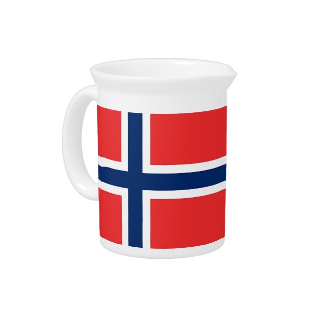 Norway Flag on Pitcher (Left)