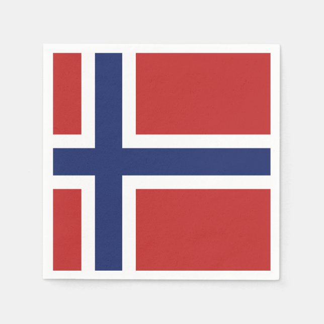 Norway Flag Paper Napkins (Front)