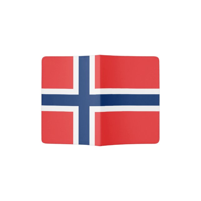 Norway Flag Passport Holder (Opened)