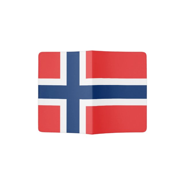 Norway Flag Passport Holder (Opened)