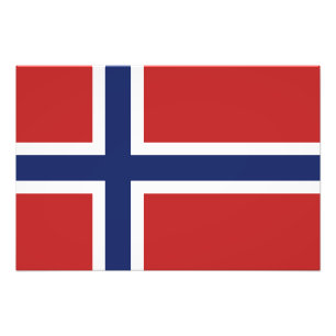 Norway Flag Photo Print