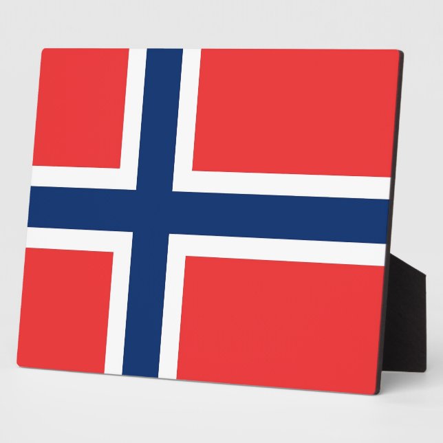 Norway Flag Plaque (Side)