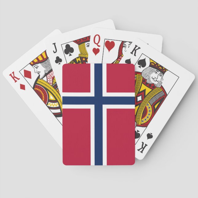 Norway Flag Poker Cards (Back)
