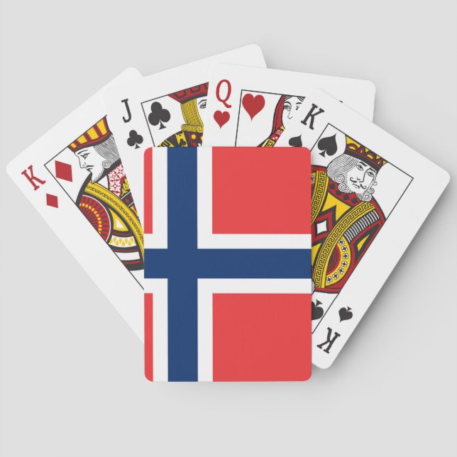 Norway Flag Poker Cards (Back)