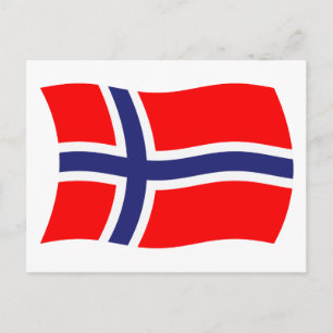Norway Flag Postcard