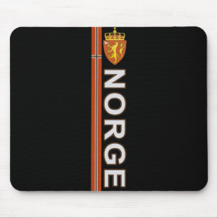 Norway Flag Pride Soccer And Sport Themed  Mouse Pad