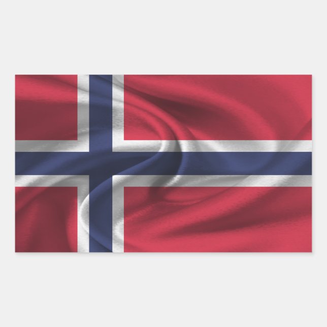 Norway Flag Rectangular Sticker (Front)