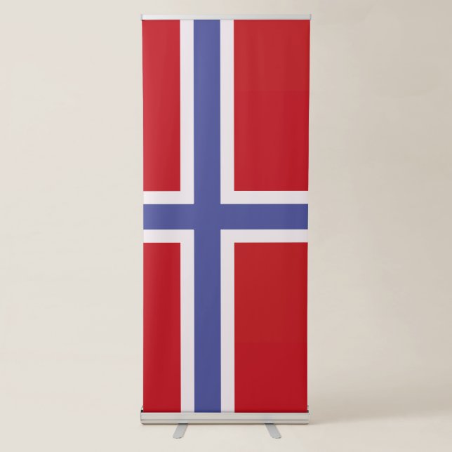 Norway flag retractable banner (Front)
