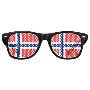 Norway Flag Retro Sunglasses