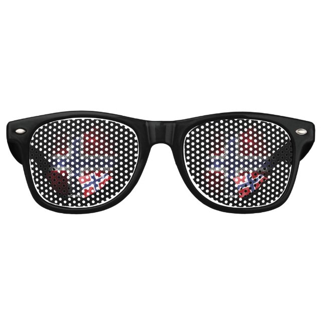 Norway flag retro sunglasses (Front)
